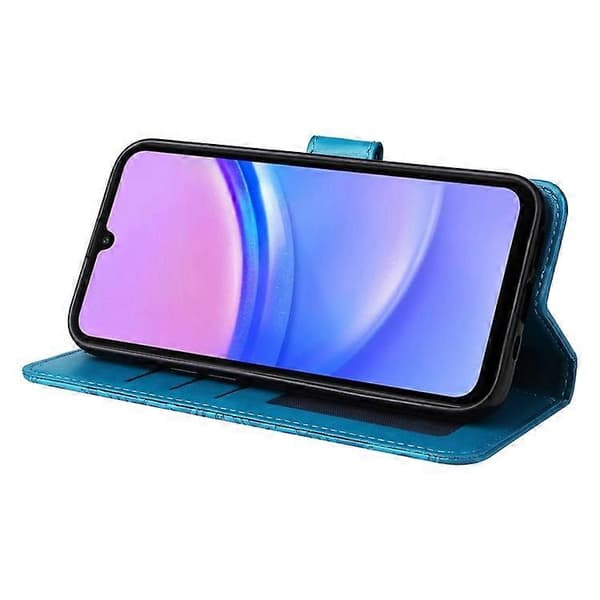 Compatible Case for Samsung Galaxy A16 5G / A16 4G with Sunflower Pattern, Leather Wallet Case [DB] Blue Blue