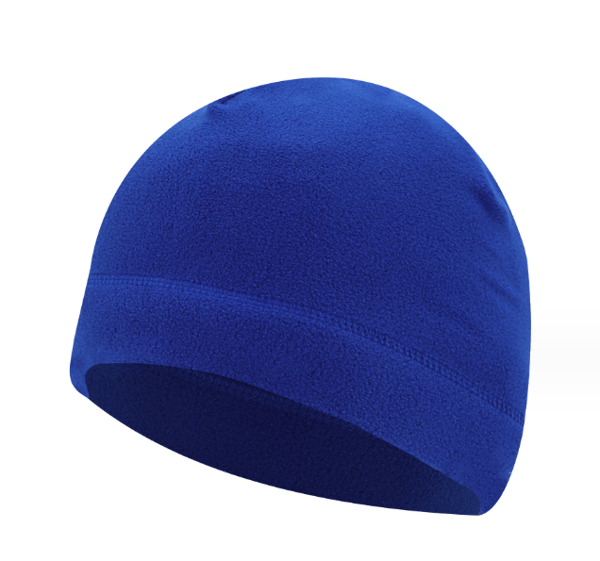 Khaki+Royal Blue, 2-delt høst- og vinterfleecehatt for utendørsbruk