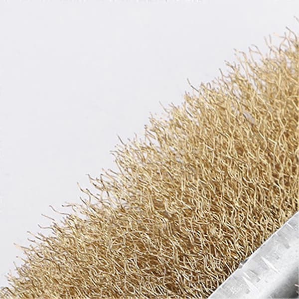 3PCS Multifunction Tool Steel Brush Copper Plated Long Handle Cleaning Brush Kitchen Grill Special Plate Rust Removal