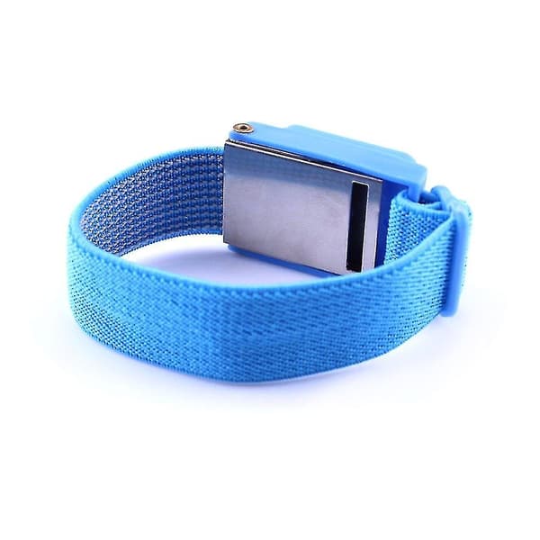 Wireless Electrostatic Wristband Blue Antistatic Cordless Adjustable Wrist Strap