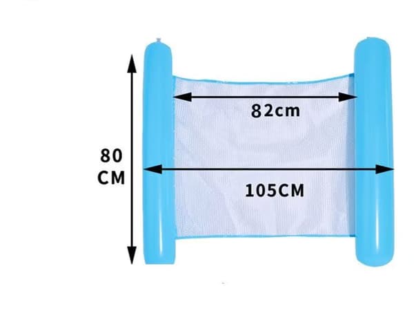 Floating Recliner for Pool and Beach, Inflatable Water Hammock