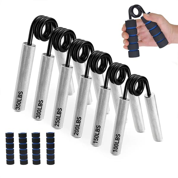 150LBS Grip Strength Trainer, Non-slip Hand Grip Exerciser, Forearm Exerciser Finger Exerciser with 2 Protective Covers