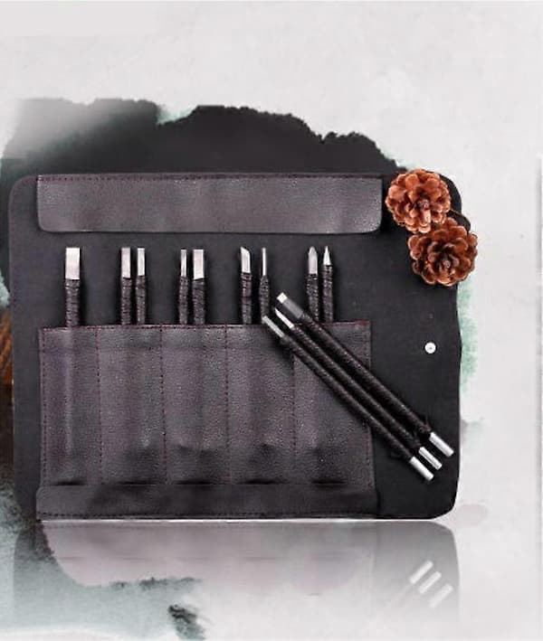 Metal Cutting Tool Kit, Engraving Punch Jewelry Metal Stamping Tool, Gouges and Chisels Knife DIY Craft Tool