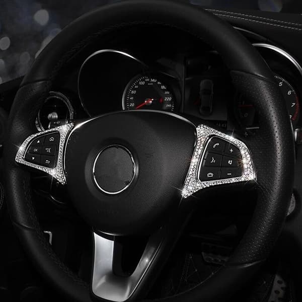 Bling Bling Dekorativ Ram til Ratknapper - Passer til C-Klasse Gla Glc Cla W205