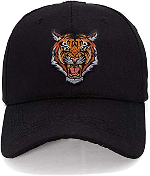 Taktisk brodert tigerhode-patch, dyrebrodert merke, borrelås