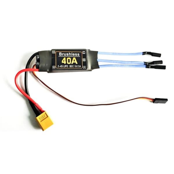 40A børsteløs ESC XT60-kontakt Holdbare RC-komponenter Tilbehør Hastighetsregulator Motor FPV Quadcopter Helikopter