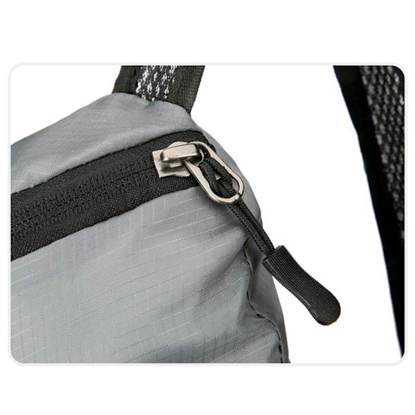Vaelluspäiväreppu Ultralight Packable -reppu Vedenpitävä kokoontaitettava matkapäiväreppu ulkoiluun, retkeilyyn ja kiipeilyyn Black 0.07