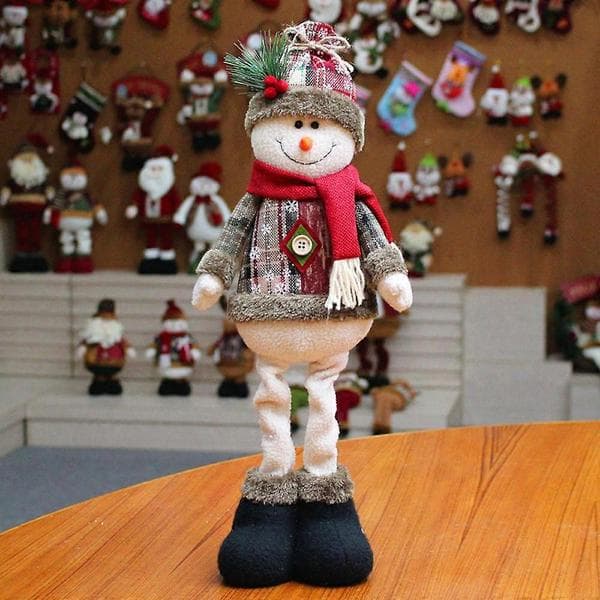 Praktisk och vacker jultomte snögubbe älgdocka juldekoration julgransprydnader