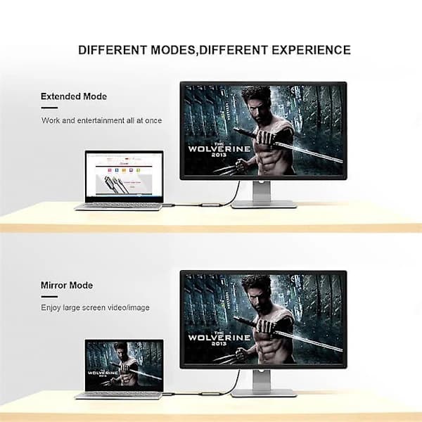Qgeem HDMI til Mini DP-konverteradapterkabel UHD 4K@30Hz