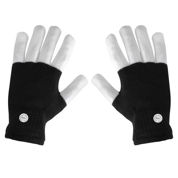 LED-handsker med fingerlys og 6 blinkende tilstande til sjov elektrisk åndedræt