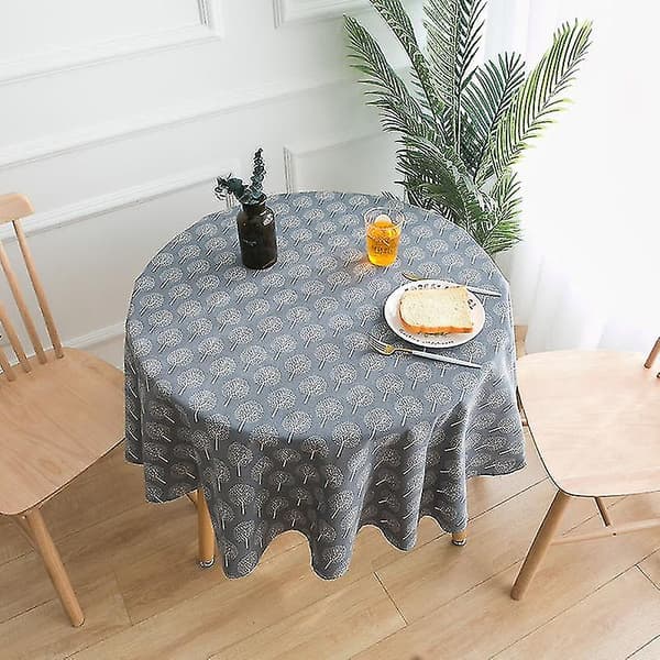 Dug Linnedug Rund Duge Spisebordsbeskyttelse Mantel Mesa Nappe