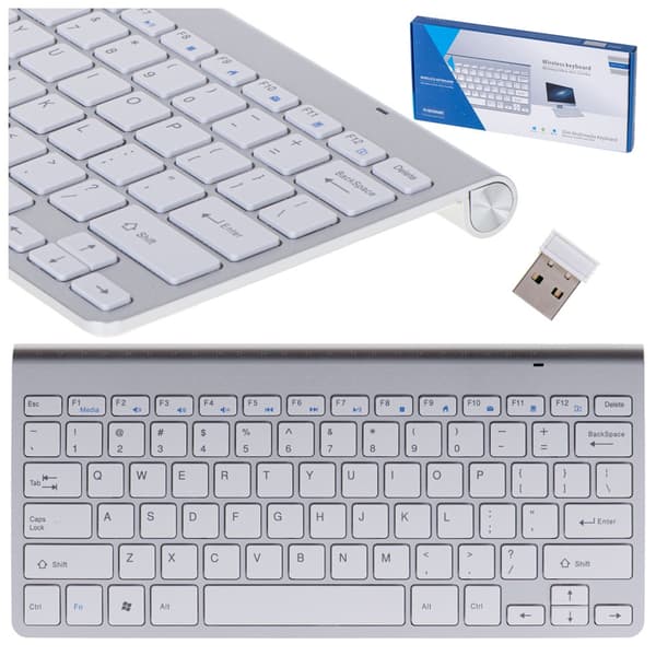 Älytelevisio langaton näppäimistö hopea
