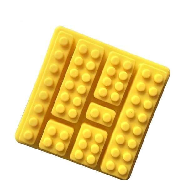 Multi-Size Building Block Ice Cube Candy Mold, Cute Silicone Mold for Building Block Chocolate Candy and Cake