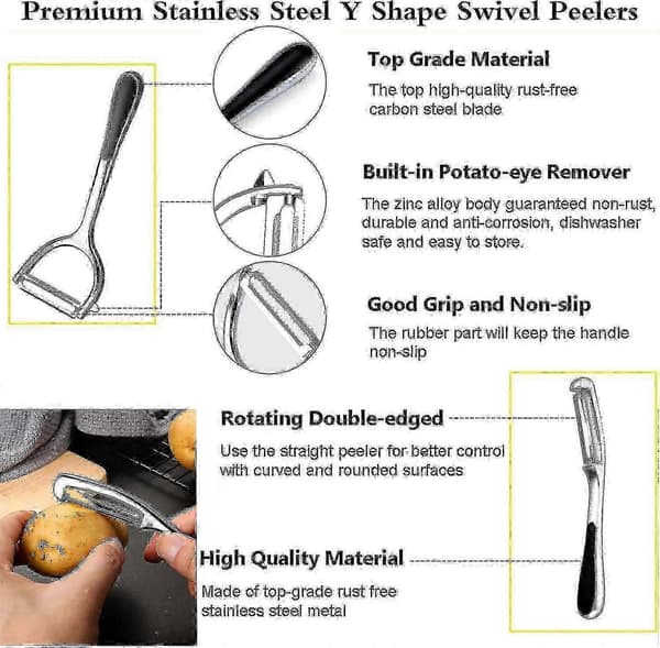 Potato Peeler Compatible with Kitchen 2 pcs