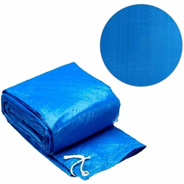 Diameter Pool Tarps, Round Pool Cover with Rope, Durable Windproof and Dustproof Tarp for 183cm Round Above Ground Pool