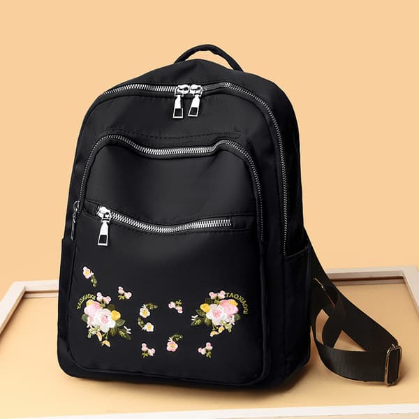 Women's Backpack, Mini Backpack, Small Nylon Backpack for Women, Women's Shopping Travel Backpack, Oxford Embroidered Backpack