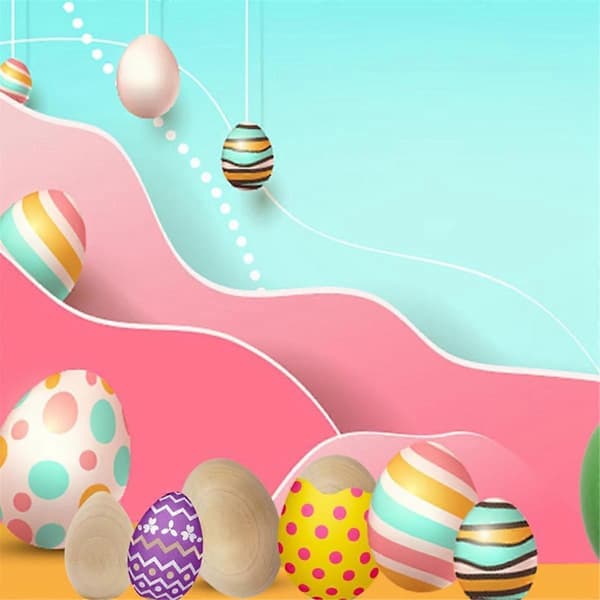 Treimitasjoner Hvite Tre-egg, Perfekt for Påskepyssel