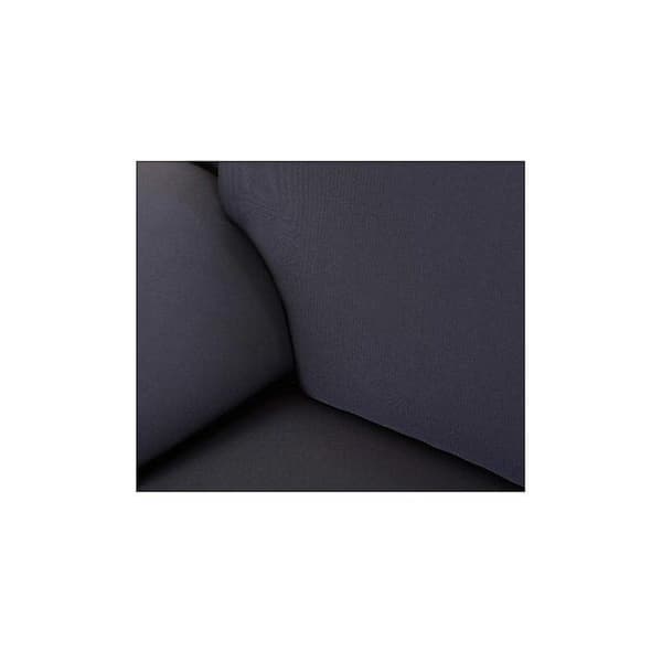 2-seters stretchsofaovertrekk med armlener, sofatrekk (svart, 2-seter) 680g