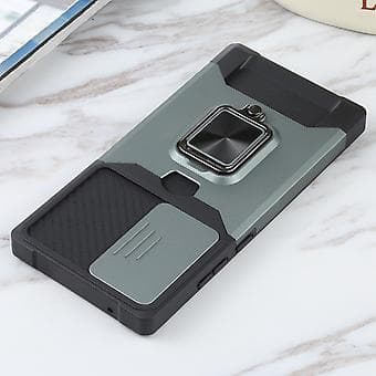 PC + TPU-etui til Samsung Galaxy Note20 Ultra (Mørkegrøn)