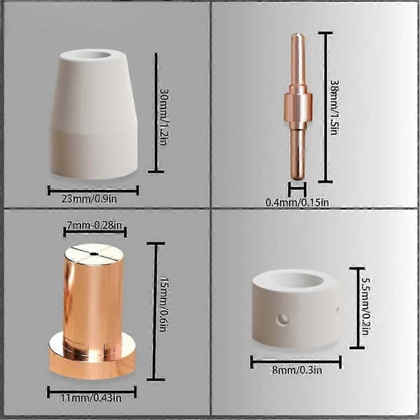 120 pcs Extended PT-31 Plasma Cutter Consumables for Long-Lasting Cutting Performance