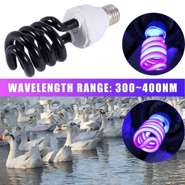 E27 40w UV Ultraviolet Sortlys CFL-lampe 220v Form: Spiral Watt Spænding (Sortlys)