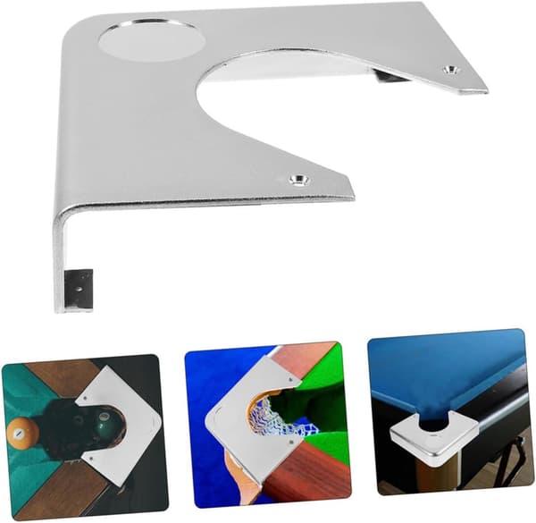 Biljardbord Krom Plast Hörnskyddsplattor Biljardbordsfoder Silver 17.00x17.00x4.00cm Set om 4