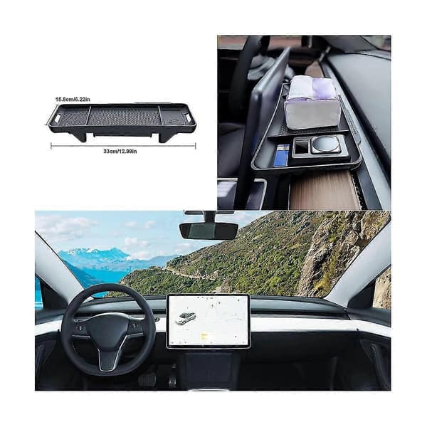 Center Console Storage Dashboard For 3 2021-2022 Y 2019-2022 Dashboard Organizer Tissue Holder