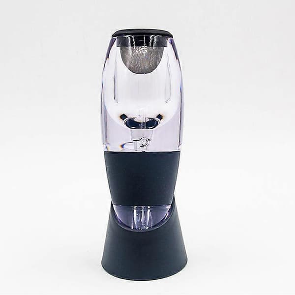 Black Wine Aerator Including Base, Enhanced Flavors with Smoother Finish