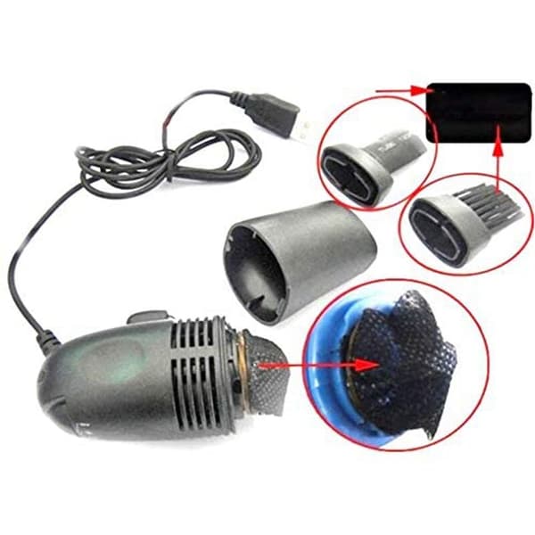 Keyboard Vacuum Cleaner, Mini Keyboard Powerful Vacuum Cleaner USB Wireless Keyboard Vacuum Cleaner Random Color