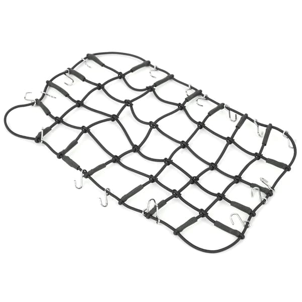 Elastisk bagagenet strækbart simuleringstilbehør til 1/8 1/10 RC Crawler Sort