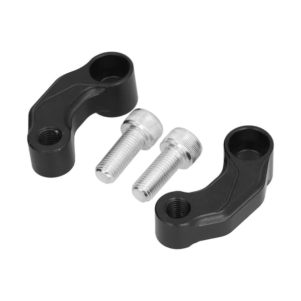2 PCS Rearview Mirror Extension Bracket Replacement for SUZUKI Vstrom DL1000 2014-2019 (Black)