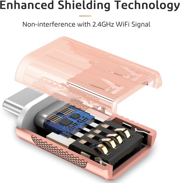 10 Gbps USB C til USB 3.0 OTG opgraderingsadapter (4-pak), USB Type C