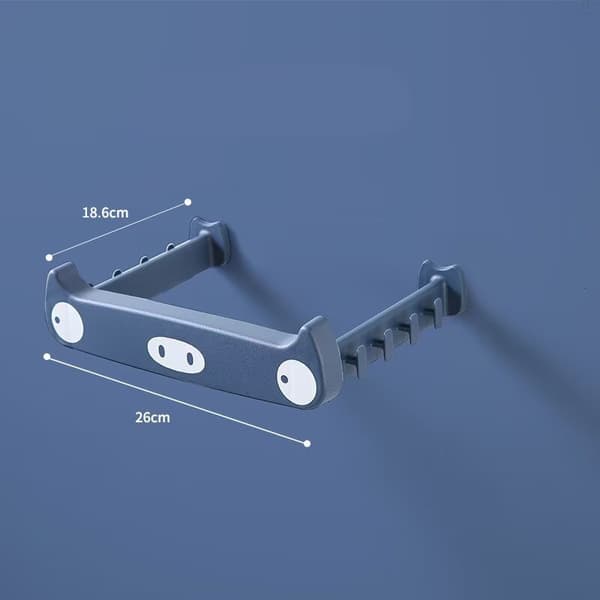 1 stk (blå) søppelposeholder, veggmontert kjøkkenavfallspose