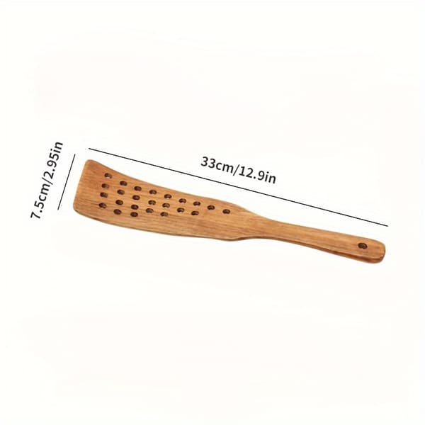 Non-stick multifunktionell träspatel, pannkaksstekspade och hålspade köksredskap 1st 1pc