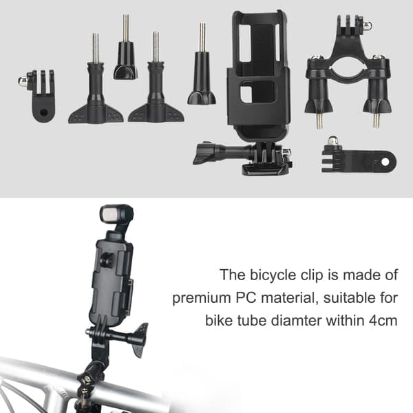 1/4 Screw Protective Shell Frame Bicycle Clamp Kit for DJI OSMO Pocket Camera