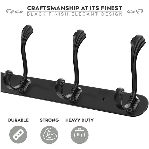 Wall Coat Rack (2-pack) - Stainless Steel Wall Hooks - Versatile and Robust Coat Rack with Mounts Included