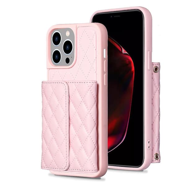 Rombisk Lær Telefonveske Til iPhone 15 Pro