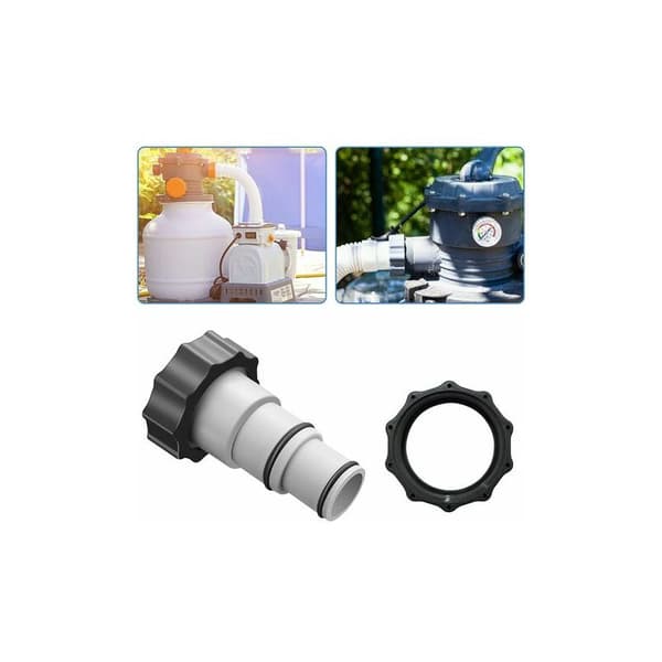 EZZPDG 3-pack slangadaptrar för poolpumpar med O-ring, DOPA pooltillbehör