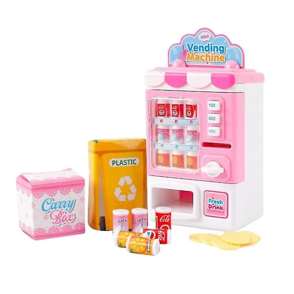 Leketøyautomat for barn, drikkeautomat, simuleringsleker for hjemmehandel