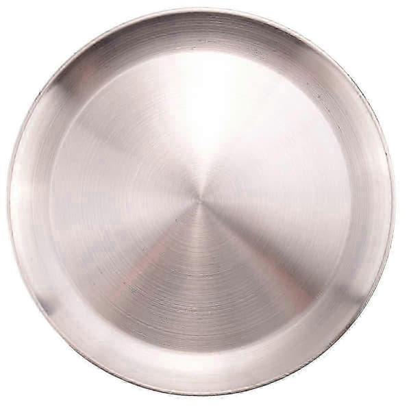4-pakning 12-tommers pizzabrett, pizzabakeplate i rustfritt stål, rund pizzabakeplate, for baking