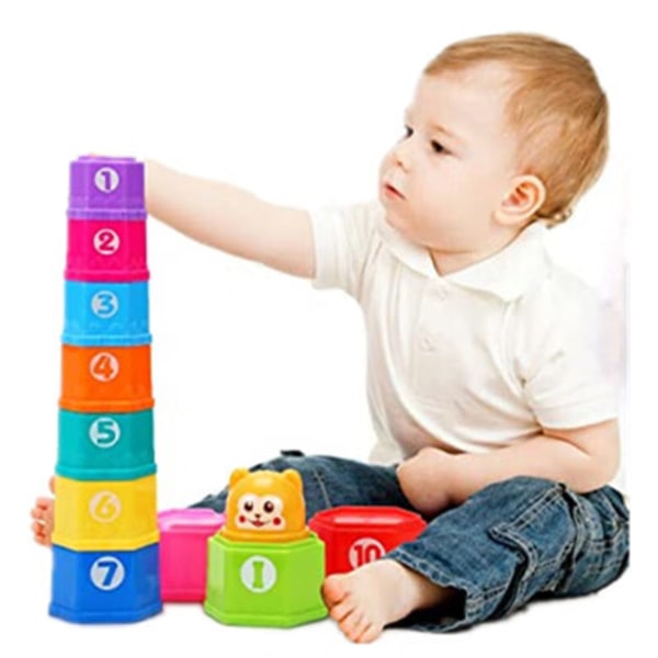 11 st Stacking Cubes Toy, Nesting Cup Cup, Educational