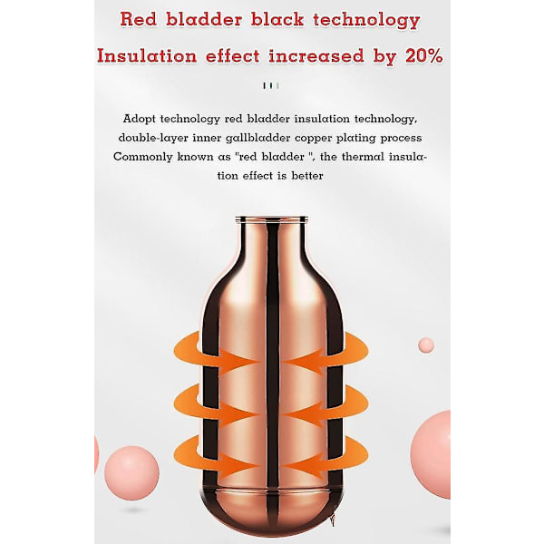 Isolerad vattenkokare med glasfoder, extra lång isolering, termos, hemmakaffe gul yellow 1000ml