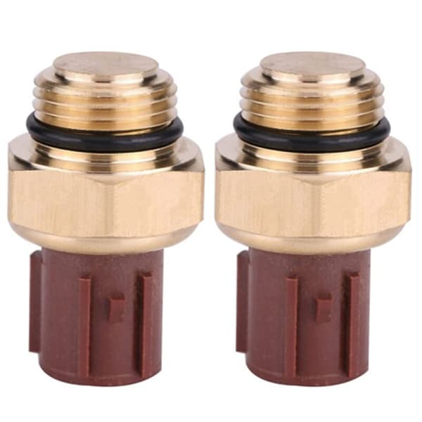 2 stk. kjølevæsketemperatursensor for radiatorvifte, erstatning for biltilbehør for 37760-P00-003
