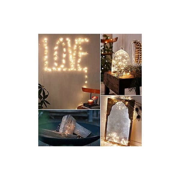 LED String Lights, Battery Operated Color Changing Flash with Remote Control, Copper Wire Firefly Lights