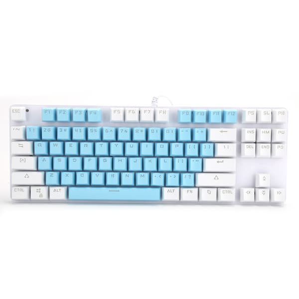 87 Keys Computer Keyboard Mixed Light Mechanical Computer Accessories for Desktop Laptop K100Style 1