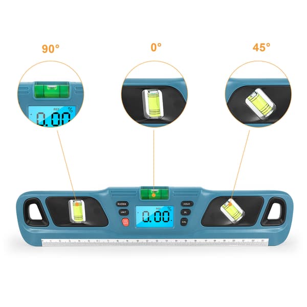 29cm Digital Torpedo Level - Inclinometer - Angle Meter - Spirit Level - Magnetic Base - Backlight
