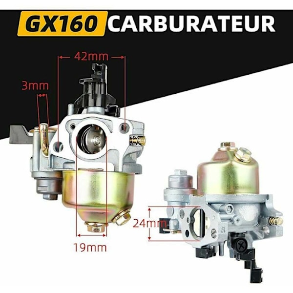 Gx160 kaasutin Hondan Gx200 Gx160 moottorille