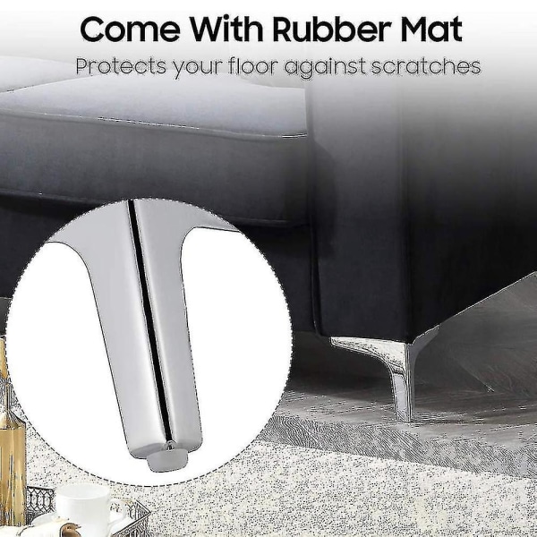 4 pakkaus metallihuonekalujen sohvan jalat, tee itse tehtyjen huonekalujen jalkojen vaihto