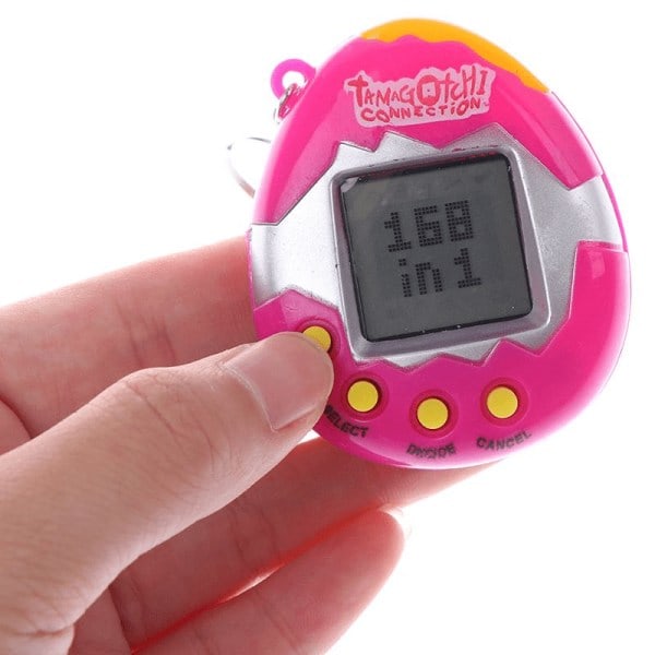 Tamagotchi - Retro Elektronisk Kæledyr - Rosa - Der er to typer af tilfældig levering: med antenne/uden antenne 1-Pack