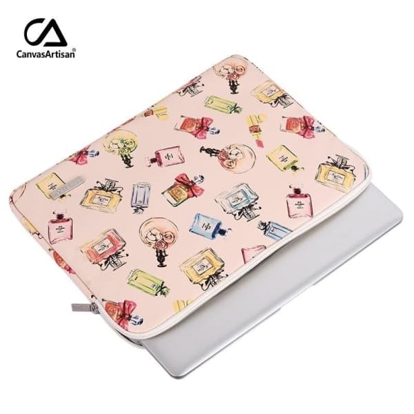 Laptopveske / Laptopfutteral / Dataveske - Lys rosa -